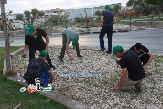  كفرقاسم - فيديو: الرئيس عادل بدير  الأيدي المتوضئة تُعمر وتحمي البلد واهله  و يشارك شباب الحرسة الاعمال التطوعية التنظيفية في مدخل البلدة